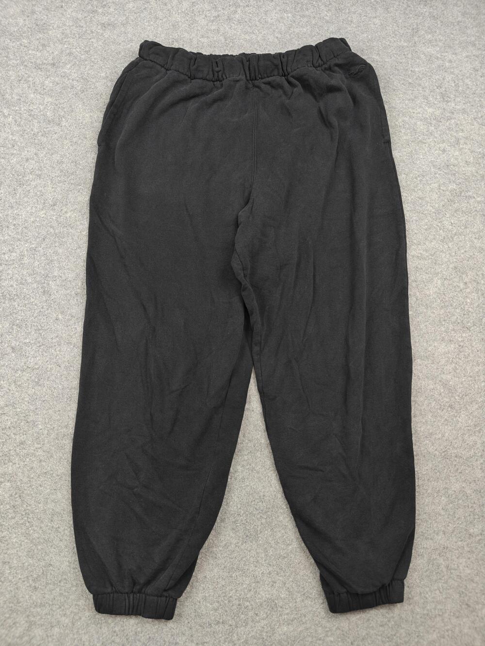 Hollister Pants Womens Large Black Jogger Elastic Waist Pockets Fleece 32x30